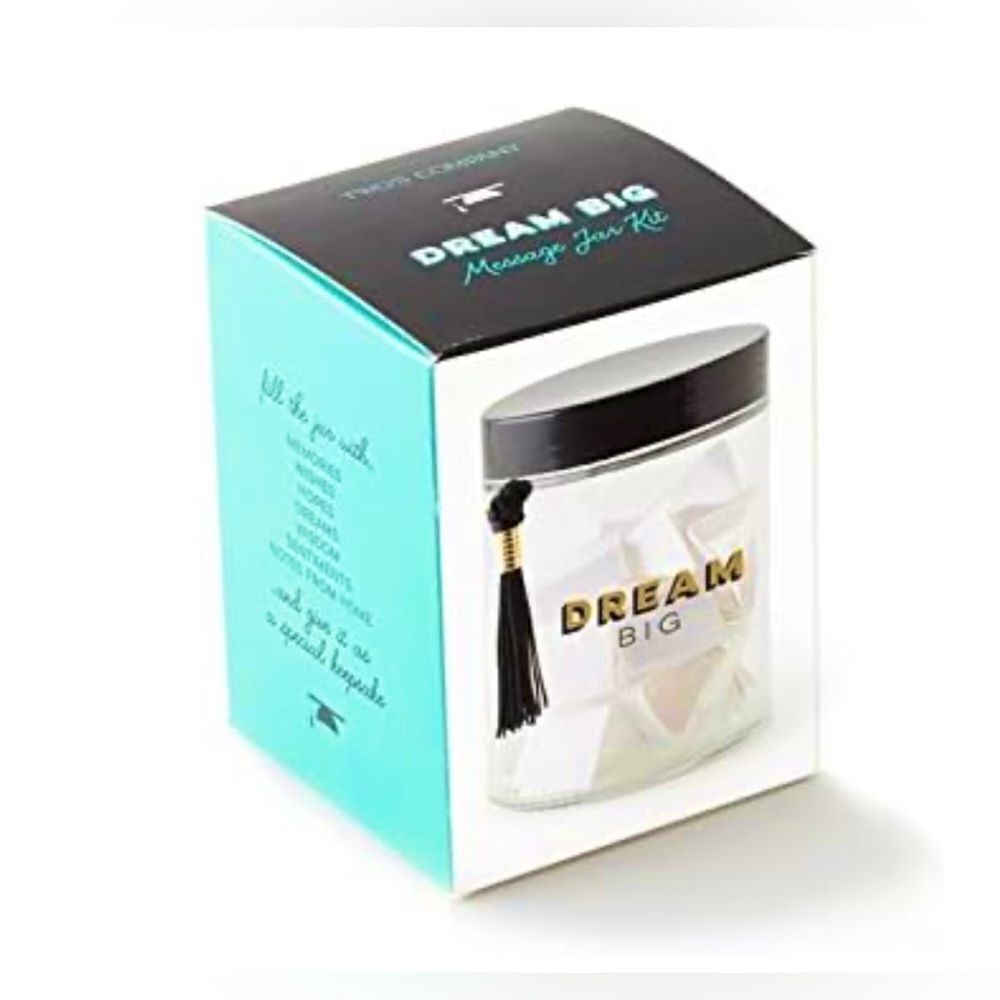 Two's Company Wishes for You Jar with Paper Notes Pen Set Gift College Gift Set
